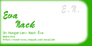eva nack business card